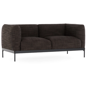 KARTELL canapé à 2 places ASIA (Gris / Noir - Tissu Cotone Structure e...