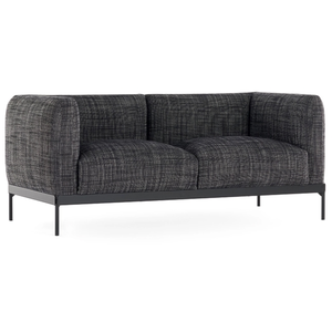 KARTELL canapé à 2 places ASIA (Noir - Tissu Cotone Structure et acier...Vendu parmyareadesign