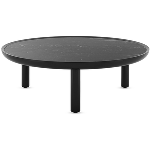 KARTELL table basse K-TOP Ø 105 x H 35 cm (Noir Marquina / Noir - Céra...