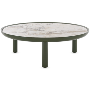 KARTELL table basse K-TOP Ø 105 x H 35 cm (Symphonie / Vert - Céramiqu...