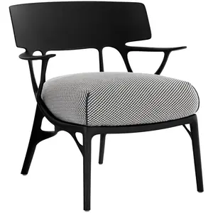 Kartell - Fauteuil rembourré A. I - Gris - Polyuréthane expansé recycl... pas cher