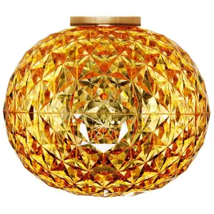 Comparateur de prix : Kartell Plafonnier LED Planet, ambre, Ø 31 cm
