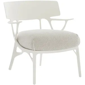 Kartell - Fauteuil rembourré A. I - Beige - Polyuréthane expansé recyc... pas cher