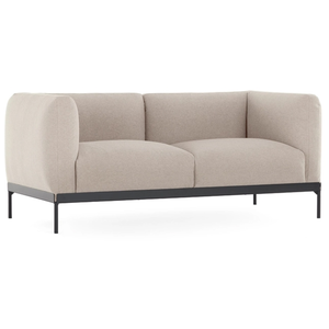 KARTELL canapé à 2 places ASIA (Beige - Tissu Cotone Plain et acier pe...Vendu parmyareadesign