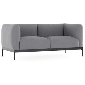 KARTELL canapé à 2 places ASIA (Gris - Tissu Cotone Plain et acier pei...Vendu parmyareadesign