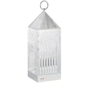 Comparateur de prix : Kartell Lampe à poser LED rechargeable Lantern, crystal, recyclé, IP54