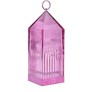 Comparateur de prix : Kartell Lampe à poser rechargeable LED Lantern, violet, recyclé, IP54