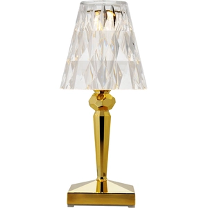 Comparateur de prix : Kartell Lampe à poser LED rechargeable Battery, 30 cm, dorée, IP54