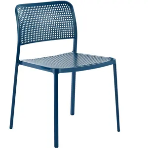 Kartell - Chaise empilable Audrey - Bleu - Aluminium peint - Designer ... pas cher