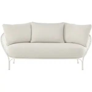 Kartell - Canapé de jardin rembourré HiRay - Blanc - Flocon de polyest...