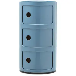KARTELL table de chevet COMPONIBILI à trois éléments (Bleu ciel - ABS) pas cher