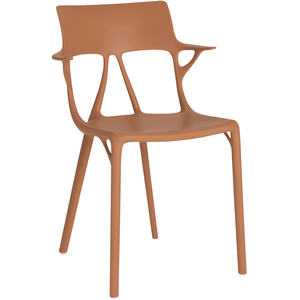 Kartell - Fauteuil A. I - Marron - PMMA recyclé - Designer Philippe Starck