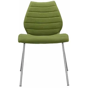 Chaise rembourrée verte Maui Soft - Kartell pas cher