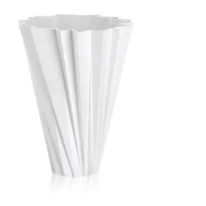 KARTELL vase SHANGHAI (Blanc brillant - Teinté dans la masse PMMA)