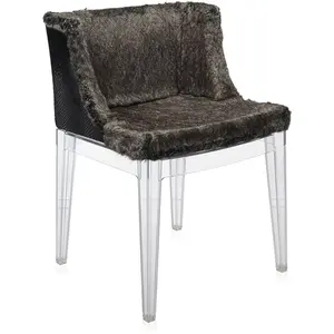 Kartell Fauteuil Mademoiselle Kravitz (Fur-Python, Structure Transpare... pas cher