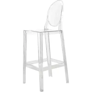 Comparateur de prix : Kartell One More Tabouret, 2 Pièces, Cristal, Hauteur d'assise 75 cm