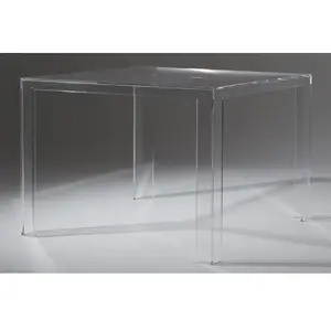 Comparateur de prix : Kartell INVISIBLE TABLE, Table en PMMA, Cristal, 72Hx100x100 cm