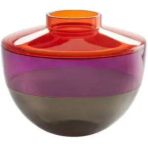 Comparateur de prix : KARTELL vase SHIBUYA (Orange-rouge-Gris - PMMA transparent)
