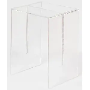 Comparateur de prix : Kartell By Laufen Table Tabouret Max-Beam (Cristal - Pmma Transparent)