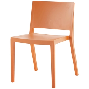 Kartell Set De 2 Chaises Lizz Mat (Orange Opaque - Technopolymères)