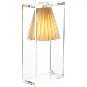 Comparateur de prix : Kartell LIGHT AIR-Lampe à poser Abat jour Tissu H32cm