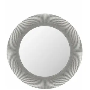 Miroir rond en métal gris 78 cm Saints - Kartell