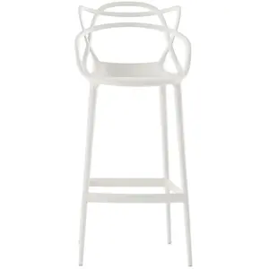 Comparateur de prix : Chaise de bar blanche 75 cm Masters - Kartell