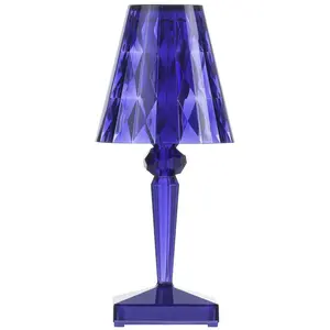 Comparateur de prix : Kartell Lampe à poser LED rechargeable Battery, 26 cm, bleu, IP54