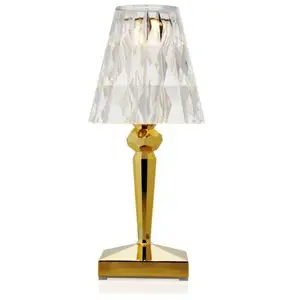 Comparateur de prix : Kartell BATTERY-Lampe baladeuse LED d'extérieur rechargeable H26cm Doré