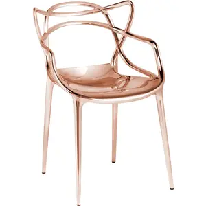 Comparateur de prix : Chaise avec accoudoirs cuivrée Masters - Kartell