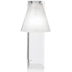 Comparateur de prix : LIGHT AIR-Lampe à poser H32cm Transparent Kartell | designé par Eugeni Quitllet