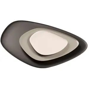 Comparateur de prix : 3 assiettes de présentation tricolores Namaste - Kartell
