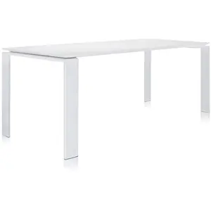 KARTELL table pour extérieur FOUR OUTDOOR (L 190 cm - Acier verni blan... pas cher