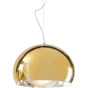 Comparateur de prix : Kartell - Suspension FL/Y - Métal - PMMA métallisé - Designer Ferruccio Laviani