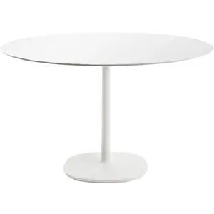 KARTELL table MULTIPLO avec plateau rond Ø 118 cm et grande base carré...
