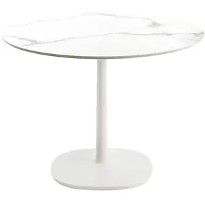 KARTELL table MULTIPLO avec plateau rond Ø 78 cm et petite base carrée...