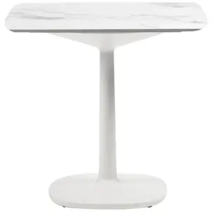 KARTELL table MULTIPLO avec plateau carré 99 cm arrondie et grande bas...