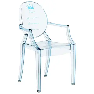 Kartell Lou Ghost, Édition Spéciale, Bleu Clair Prince, Plastique, Blu