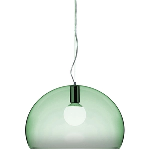 Comparateur de prix : KARTELL lampe à suspension SMALL FL/Y fly (Vert sauge - PMMA transparent)