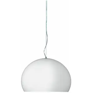 Comparateur de prix : Suspension en plexiglas blanc brillant diam 38cm  FL/Y - Kartell