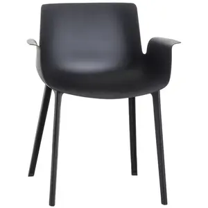 Comparateur de prix : Kartell - Fauteuil Piuma - Noir - Thermoplastique polymère renforcé - Designer Piero Lissoni