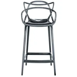 Comparateur de prix : Chaise de bar noire métallique 65 cm Masters - Kartell