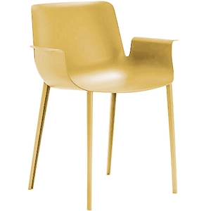 Comparateur de prix : Kartell plume Fauteuil, moutarde, 3.9 x 77 x 62 cm