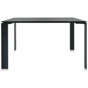 Table à manger noir 128x128 Four tavolo - Kartell pas cher