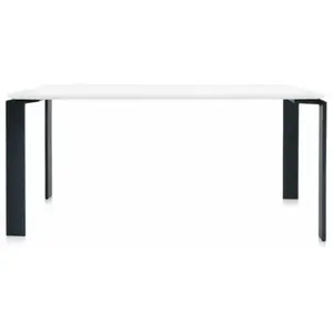 Table à manger noir et blanc 158x79 Four tavolo - Kartell