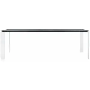 Table à manger blanc et noir 223x79 Four tavolo - Kartell