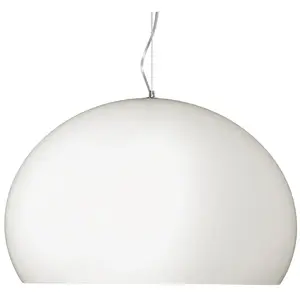 Comparateur de prix : Kartell Small Fl/Y, Lampe à Suspension, Blanc Couvrant Opaque