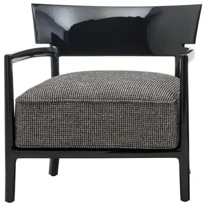 KARTELL fauteuil CARA FANCY (Noir / Noir-Beige - polycarbonate coloré ... pas cher