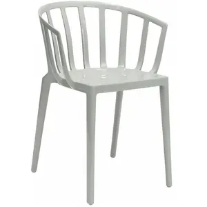 Kartell 5806/07 Venice Chaise - Polycarbonate - Lot de 2 Chaises - 51x75x51 cm - GrisVendu paramazon