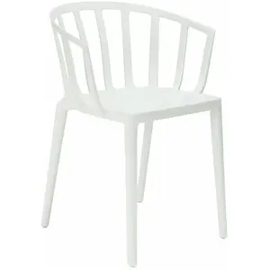 Comparateur de prix : Kartell 5806/03 Venice Chaise - Polycarbonate - Lot de 2 Chaises - 51x75x51 cm - Blanc